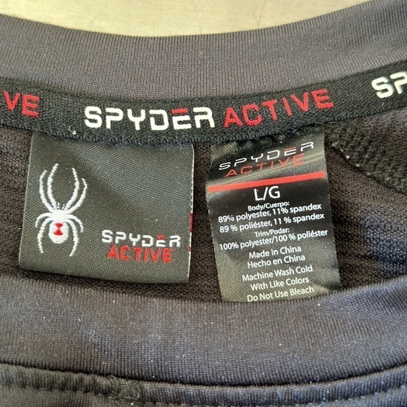 Spyder Active Men’s Long Sleeve Ski Warm Mid-Weight Shirt Large - Picture 7 of 7